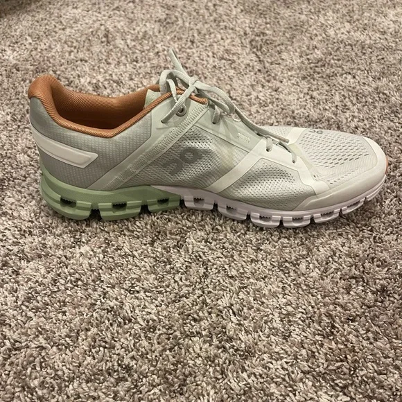 ON Cloudflow Womens Shoes Size 11, Color: Aloe/White - Picture 6 of 10